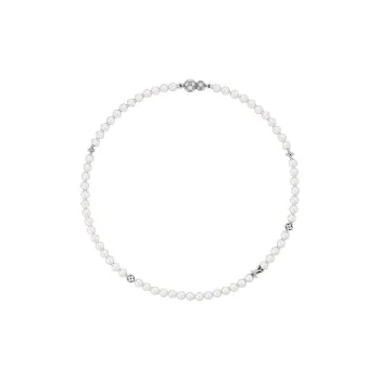 LOUIS VUITTON Monogram Slim Pearls Necklace