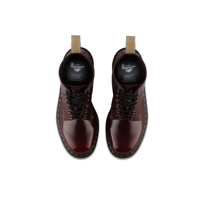 Dr. Martens Vegan 1460 'Cambridge Brush Cherry Red' Women's-3