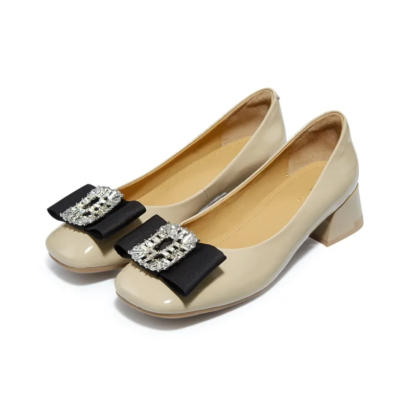 HARSON Chunky Heel High Heels 4cm Women's-2