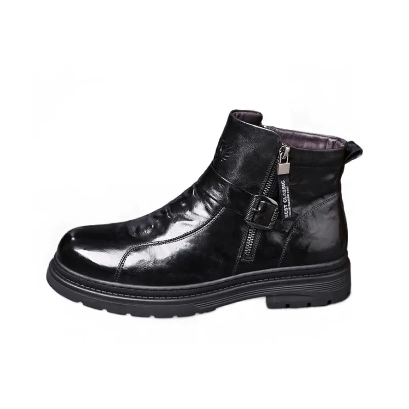 GZZ Ankle Boots Men Black-0