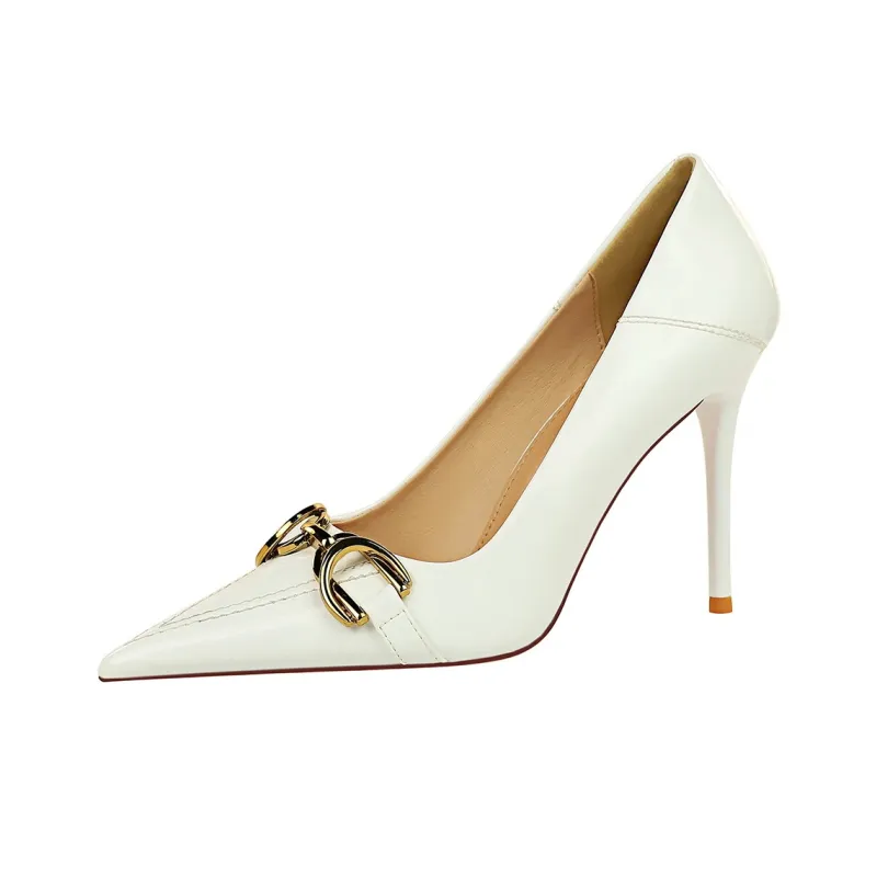 QITUMAUL Slim Heel High Heels Women's-25