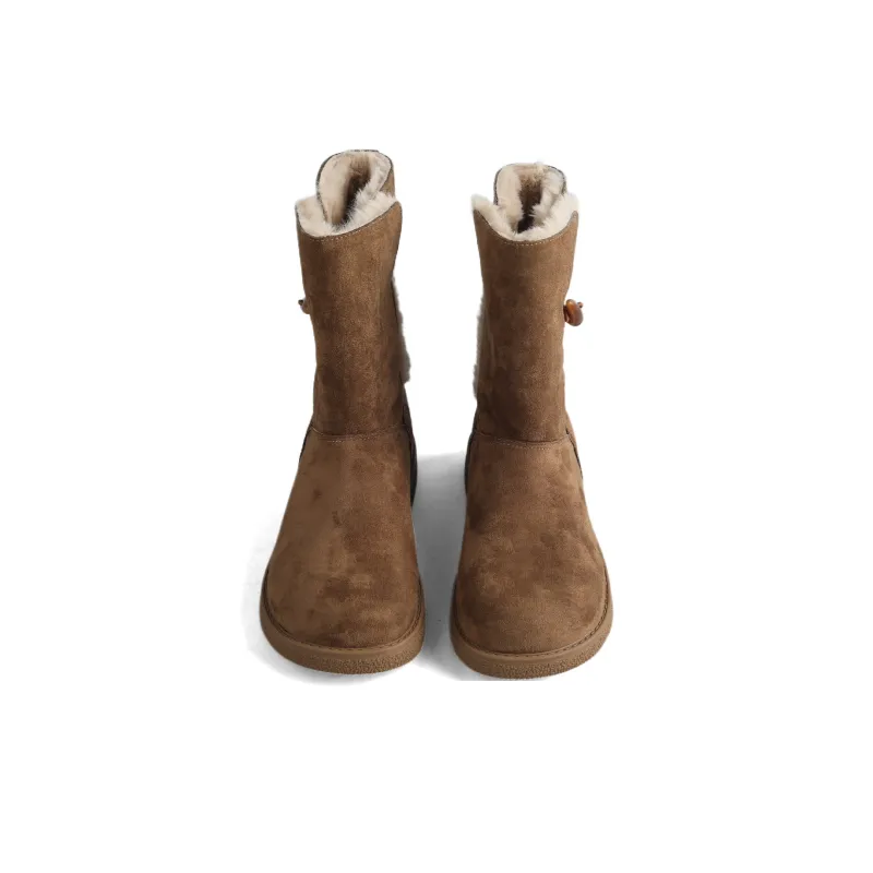 An Old Man Snow Boots Women's Brown/Khaki/Black-2