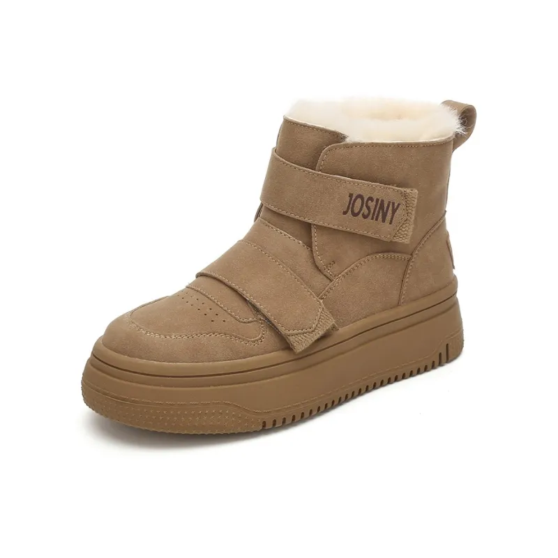 JOSINY Snow Boots Women's Brown/Apricot-1