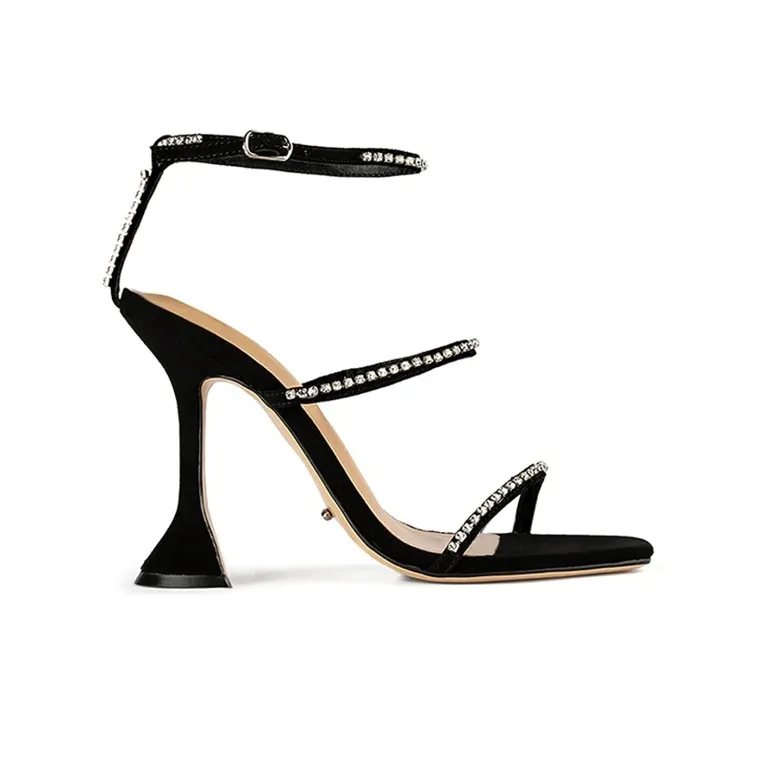 Tony Bianco Flared Heel High Heels 10.5cm Women's Black-1