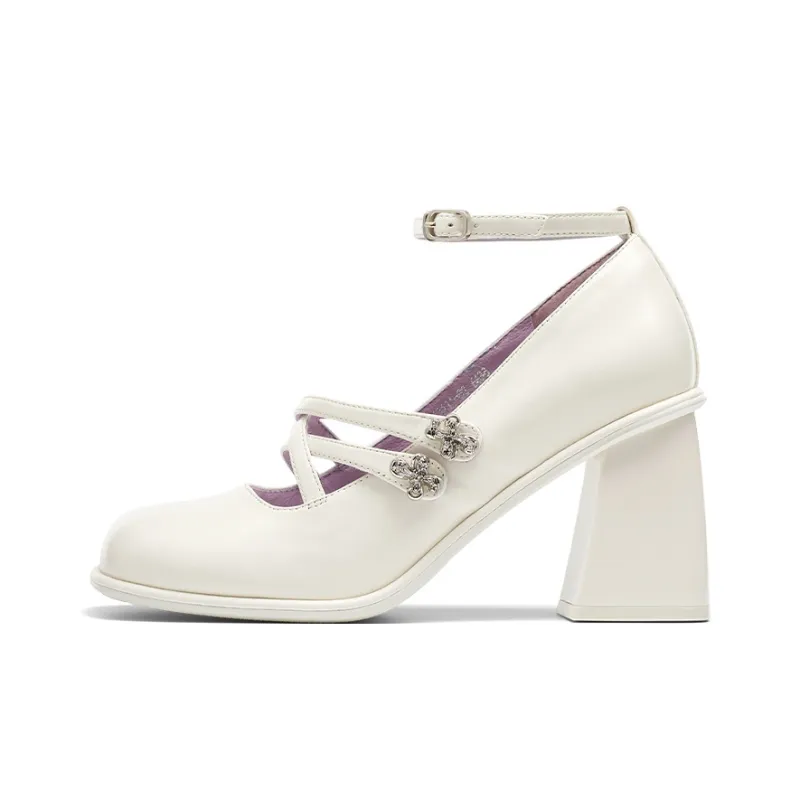 Kiss Kitty High Heels Women's White-0