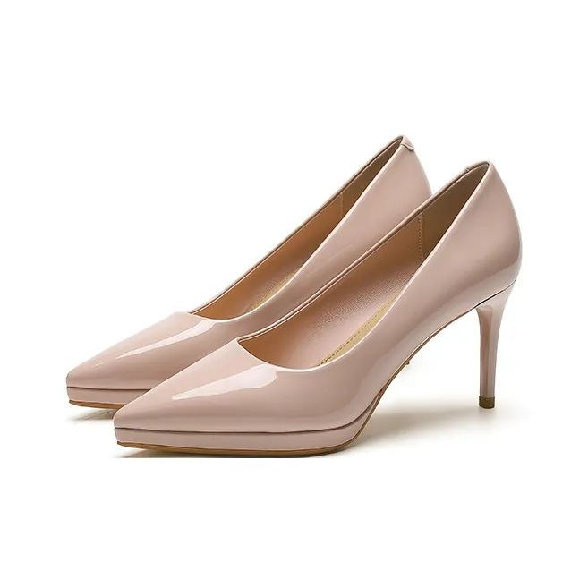 Zubumei Slim Heel High Heels 8cm Women's-22