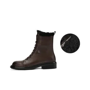 Rosa Bianca Warm Height Increasing Crew Snow Boots Women's