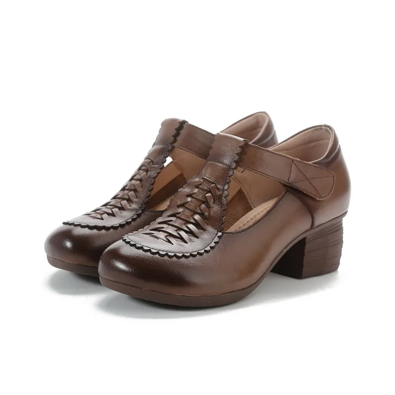 YOUYA BIRD Chunky Heel High Heels Women's-1