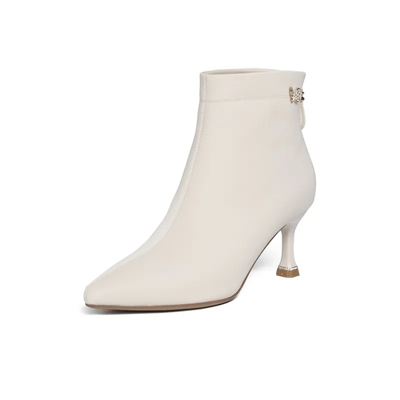 JOSINY Ankle Boots Women's Black/Ecru-3