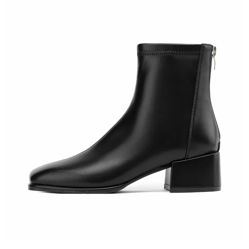 DAPHNE Ankle Boots Women's Khaki/Black/Beige-8