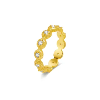 MITHAOL KUSC S925 Silver Plated With 18K Gold Rings Women's