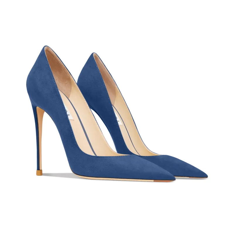 Suyymakk High Heels Women's Dark Blue-2