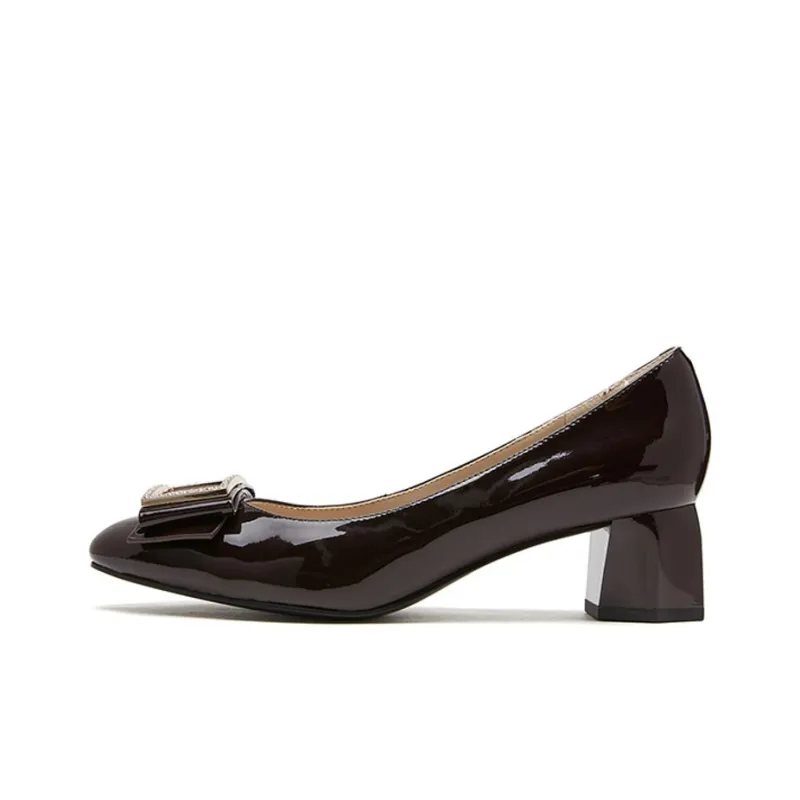 KADINA High Heels Women's Black/Burgundy/Pink-1
