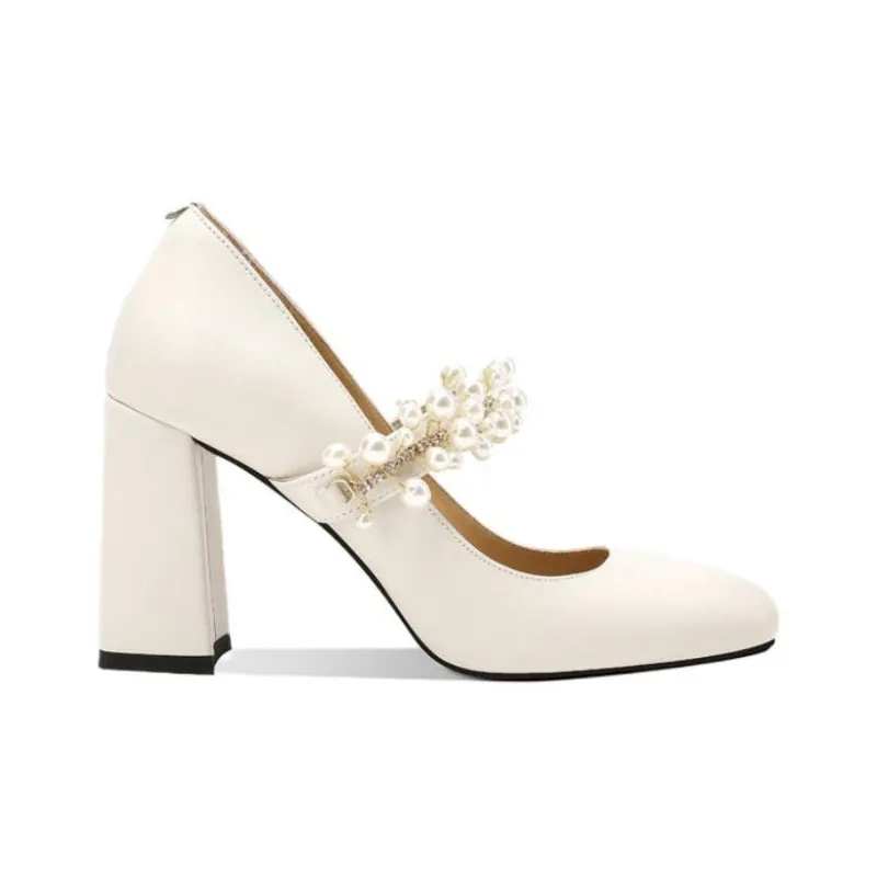 Princess & Isabel Chunky Heel High Heels 8.5cm Women's-4