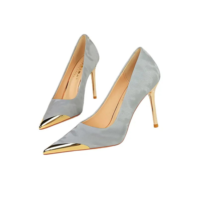 QITUMAUL Slim Heel High Heels 10cm Women's-2