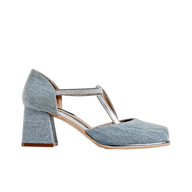 Wonderful Couple Chunky Heel High Heels 6cm Women's-16