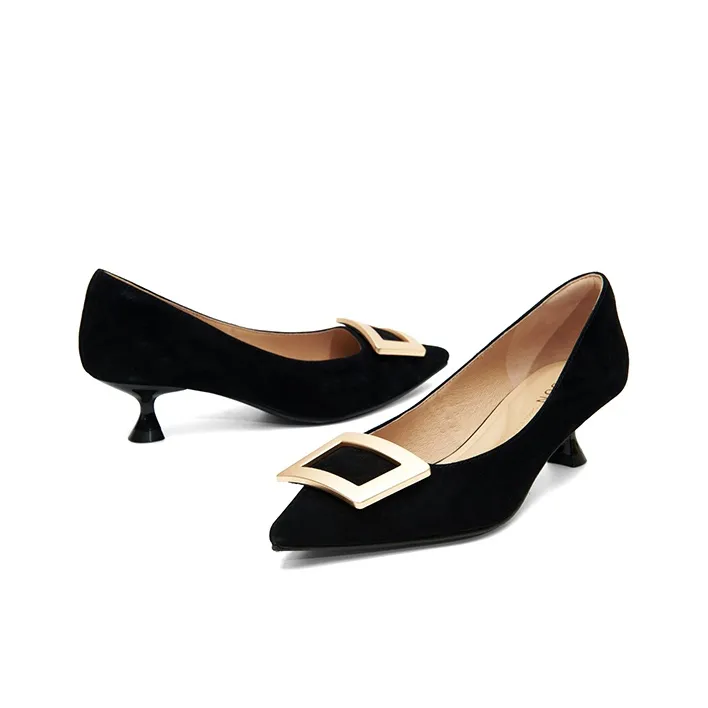 PT'SON Slim Heel High Heels 4.3cm Women's-2