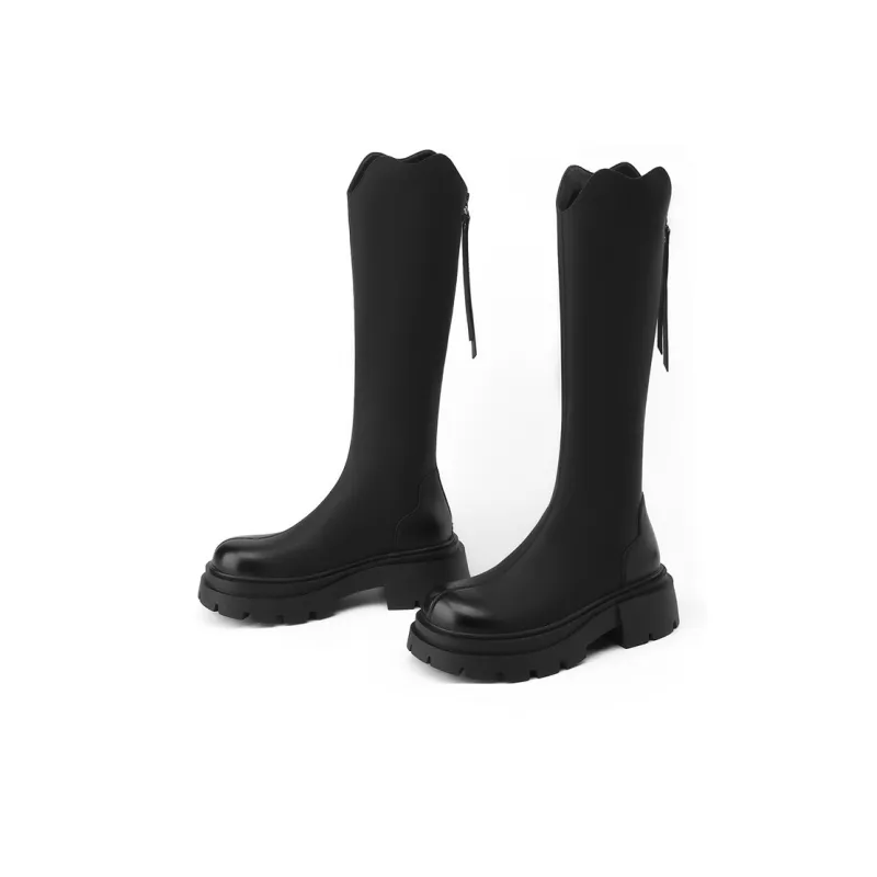 JOSINY Knee high Boots Women's Black/Brown-2