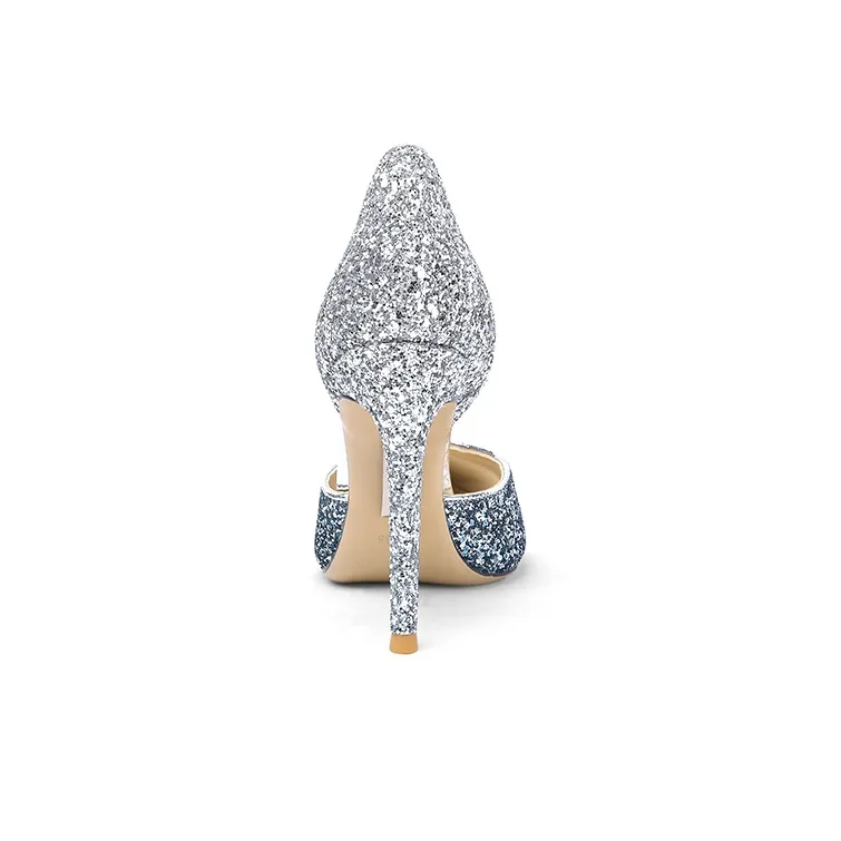 Lily Wei Romantic Galaxy Slim Heel High Heels 10cm Women's Blue-3