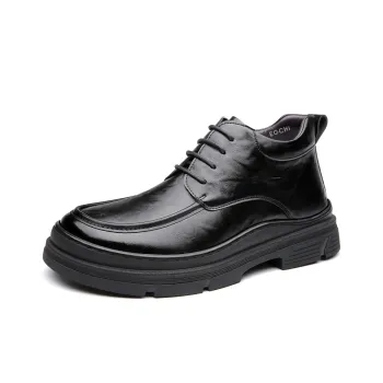 EGCHI Ankle Boots Men Black/Brown