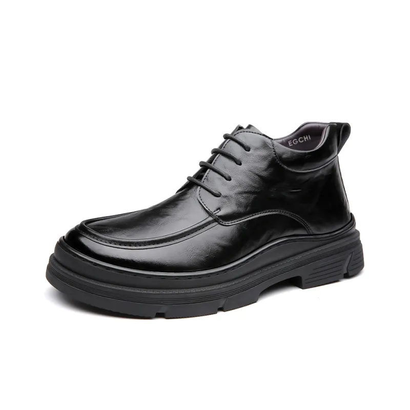 EGCHI Ankle Boots Men Black/Brown-0