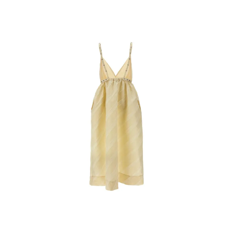 GANNI Striped Strap Dress-1