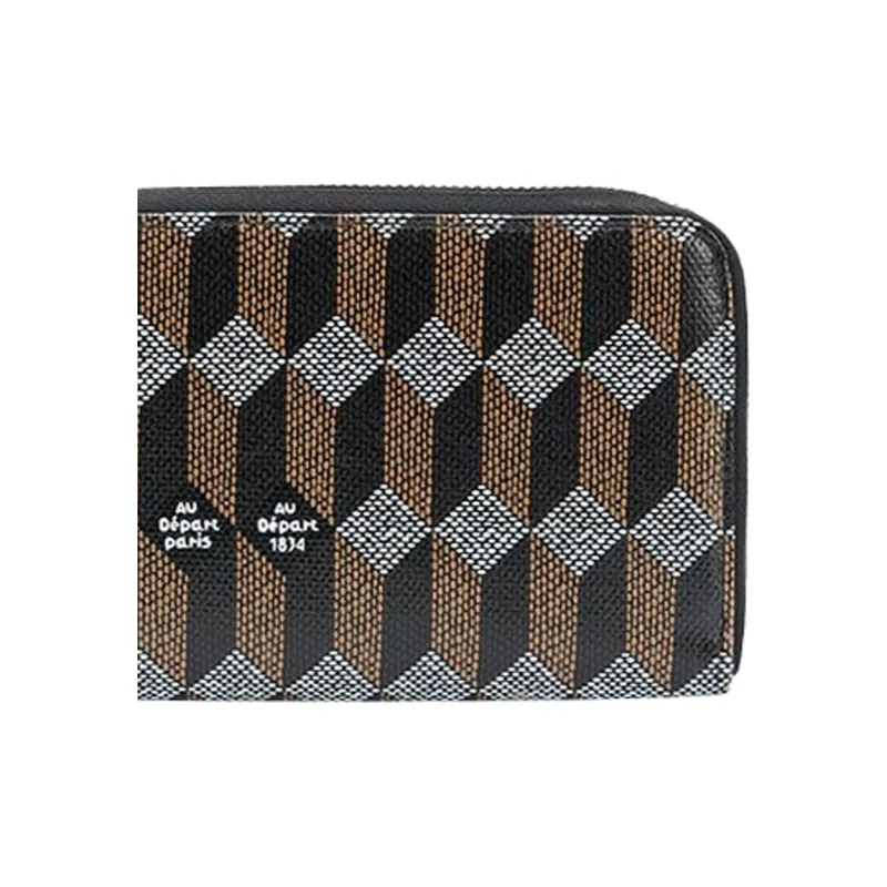 AU DEPART Cotton Wallet Men's Brown-3