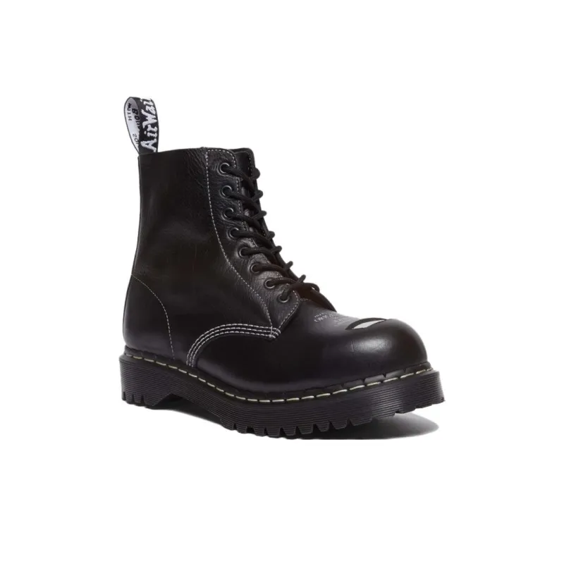 Dr. Martens 1460 Pascal Bex Exposed Steel Toe Lace Up Boots Black Women's-2