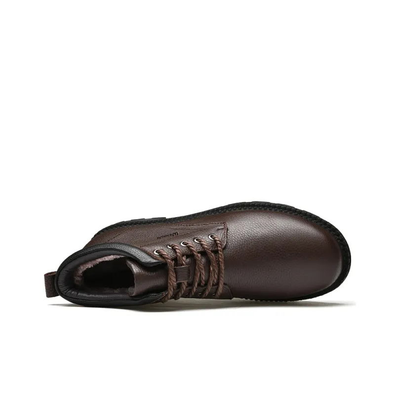 Wen Nai Ankle Boots Men's Brown-1