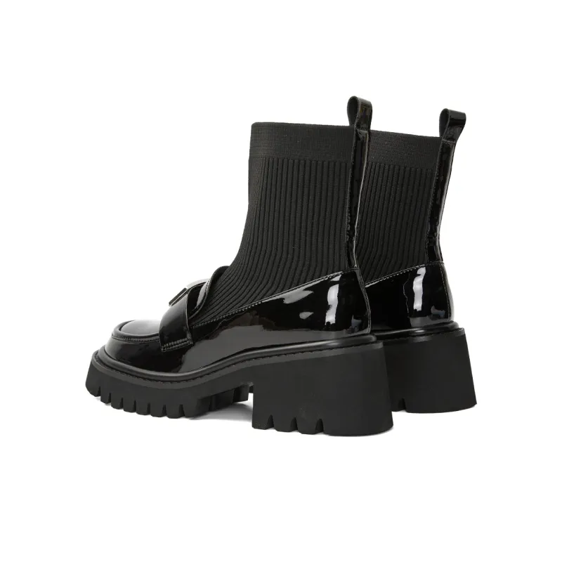 PT'SON Ankle Boots 6cm Women's Black-21