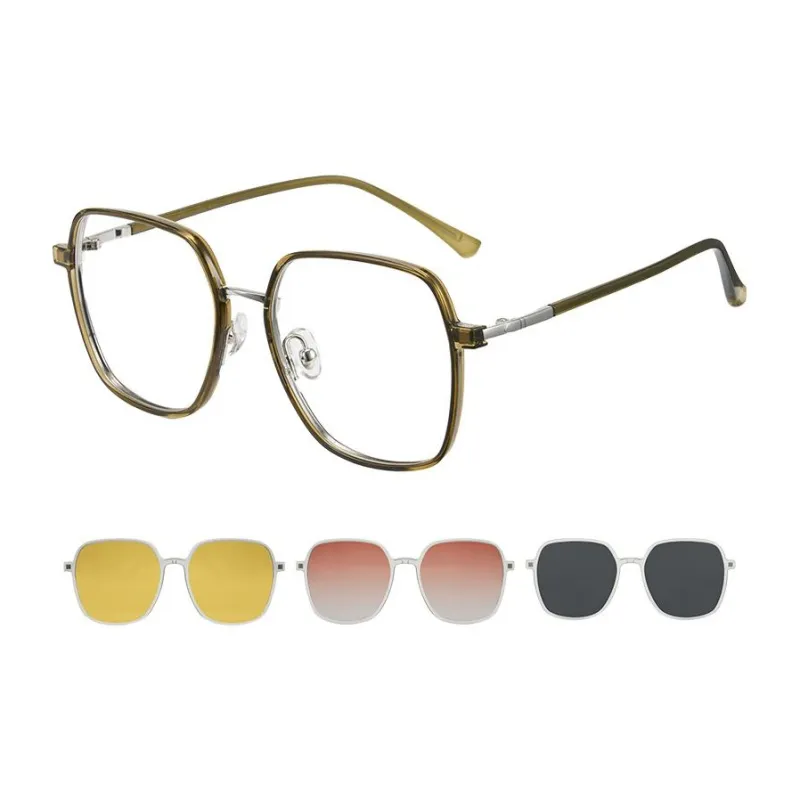 CYXUS TR/Memory Plastic METAL Square Sunglasses Unisex-9