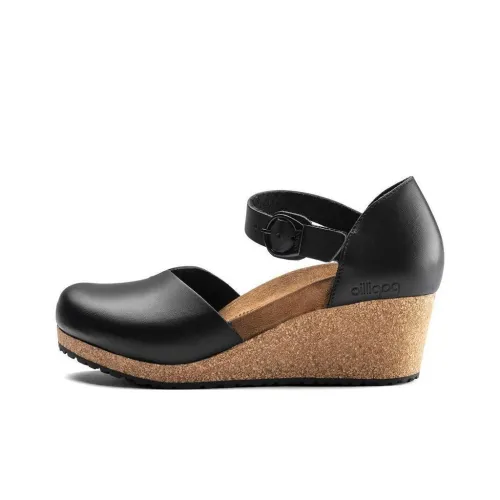 Birkenstock Wedge Heel High Heels Women's Black