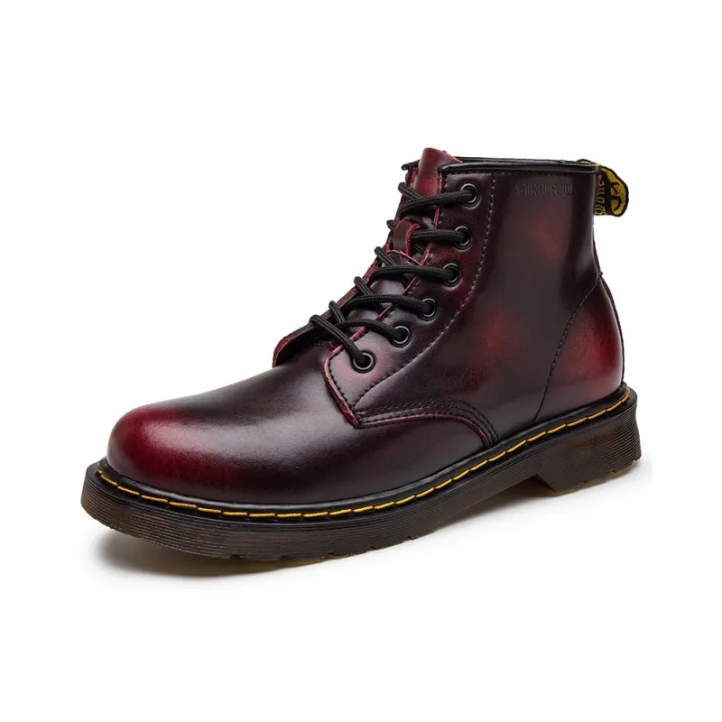 Eminu Martin Boots Unisex Brown/Burgundy-26