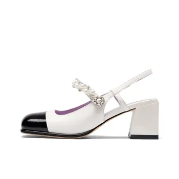 Kiss Kitty High Heels Women's Ecru/Purple