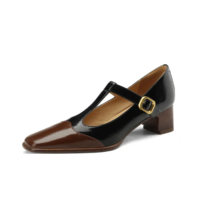 Naiyee High Heels Women's Black/White, Apricot-3