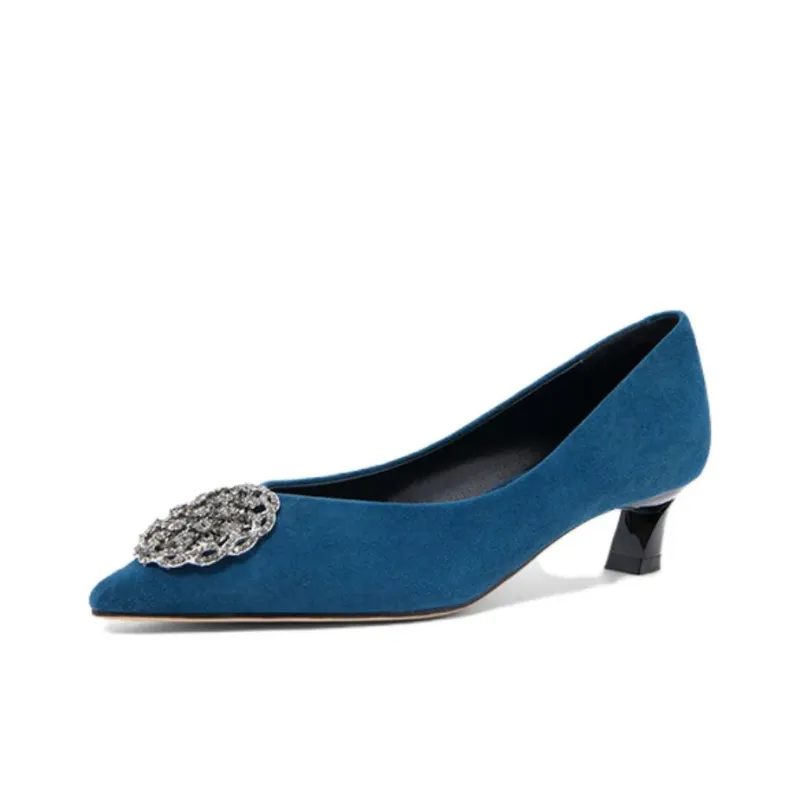 CAMEIDO High Heels Women's Dark Blue-1