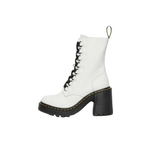 Dr.Martens Knee-High Martin Boot Women's White