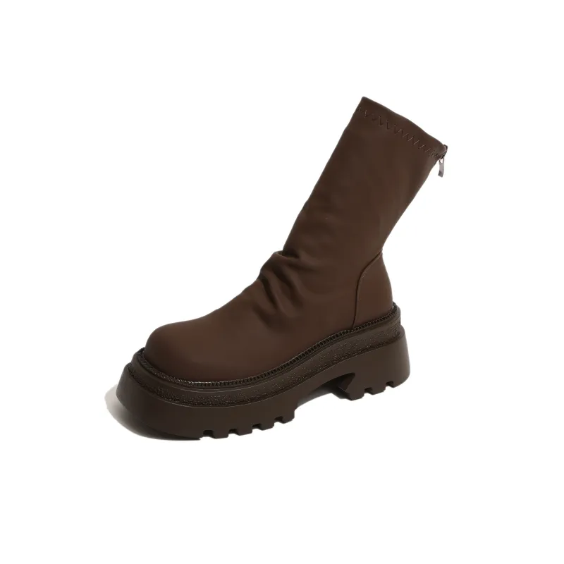 LXVB Slouch Boots Ankle Boots 6.5cm Women's-9