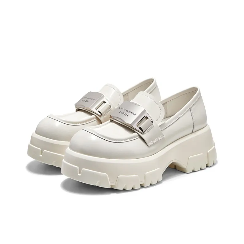 CHERYKALLY Chunky Heel High Heels 6.5cm Women's Ecru-1
