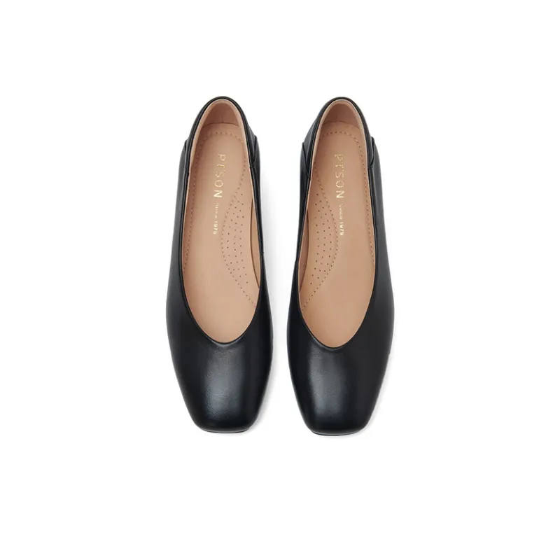 PT'SON Chunky Heel High Heels 4cm Women's-11