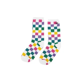 Vans SOCKS Mid-Calf Socks Women's 2 Pack White Checkerboard