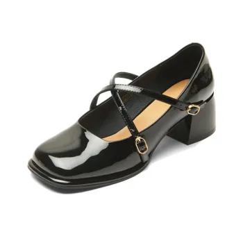 PT'SON Chunky Heel High Heels 5cm Women's