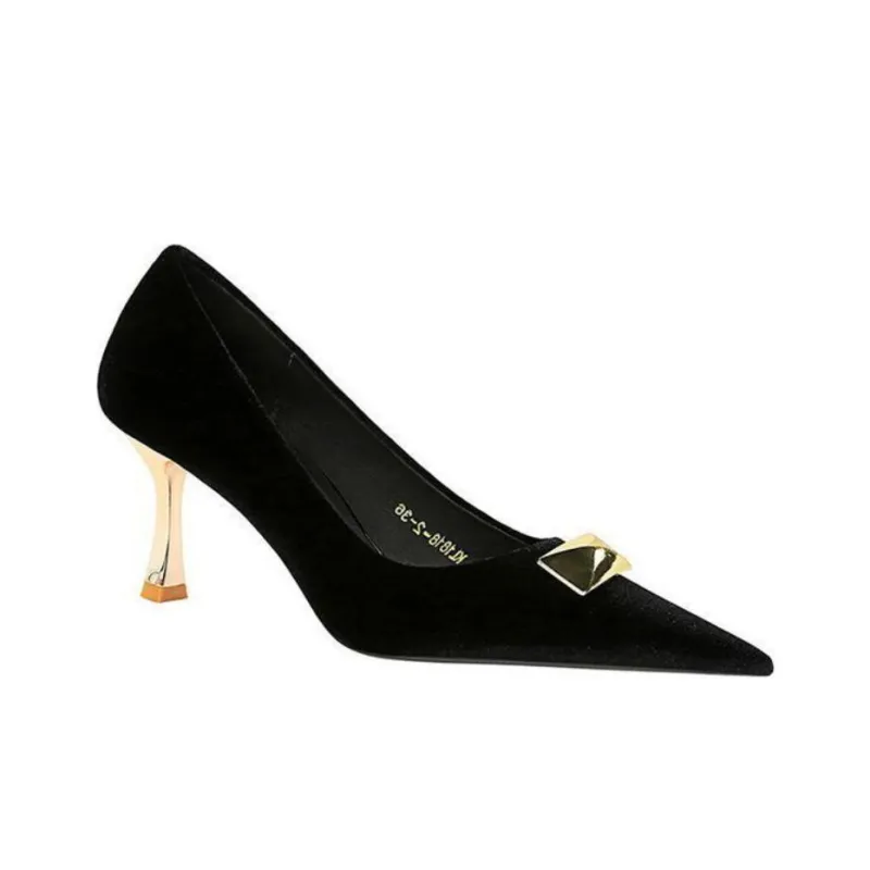 BIGTREE Slim Heel High Heels Women's-1