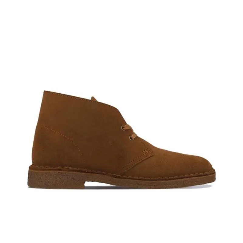 Clarks Round Toe Lace Up Desert Boots-1