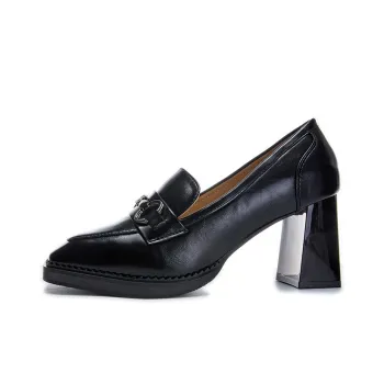 POOQ Chunky Heel High Heels 7.5CM Women's