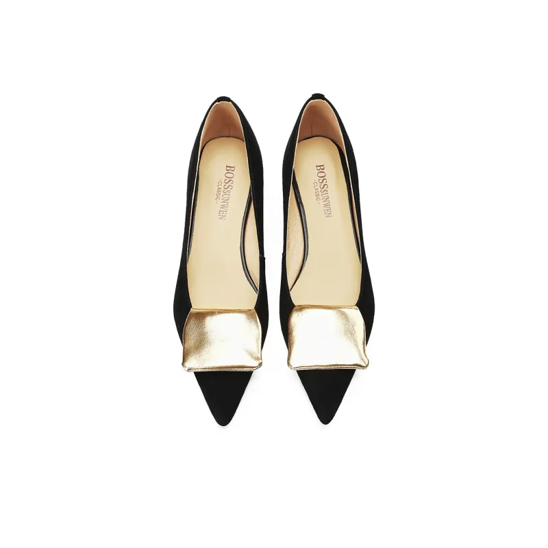 BOSSSUNWEN Slim Heel High Heels 5cm Women's Black-4