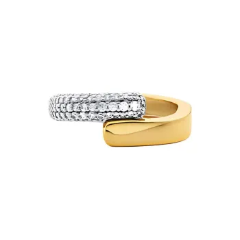MICHAEL KORS Precious Metal Plated Sterling Silver And Pavé Ring