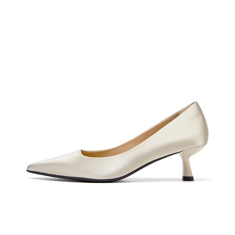 Marie Claire Slim Heel High Heels 5cm Women's Gold-0