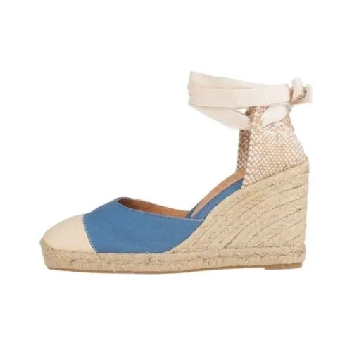 Castañer Wedge Heel High Heels Women's Blue Beige