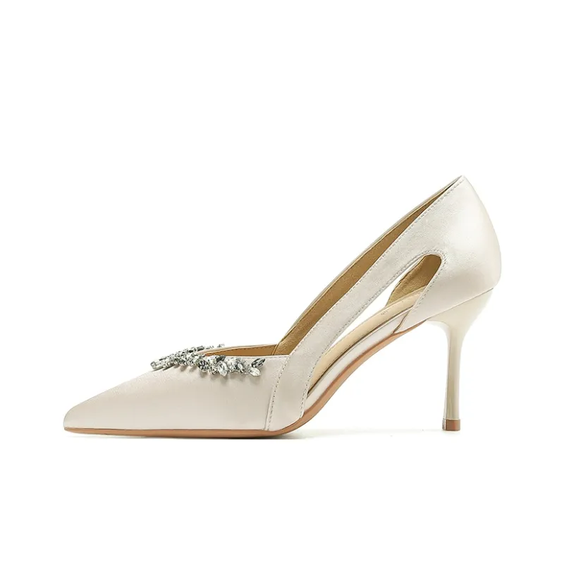 Zubumei Slim Heel High Heels 8CM Women's-0